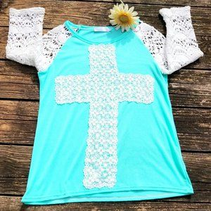 GeRuiSi Cross & Lace Beautiful Summertime Tunic